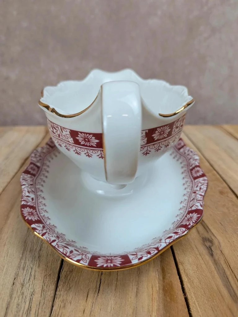 Salt cellar Seltmann Weiden Bavaria Theresia red – photo 4